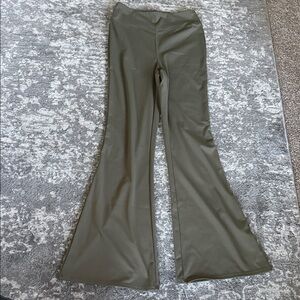 Olive Flared Leggings